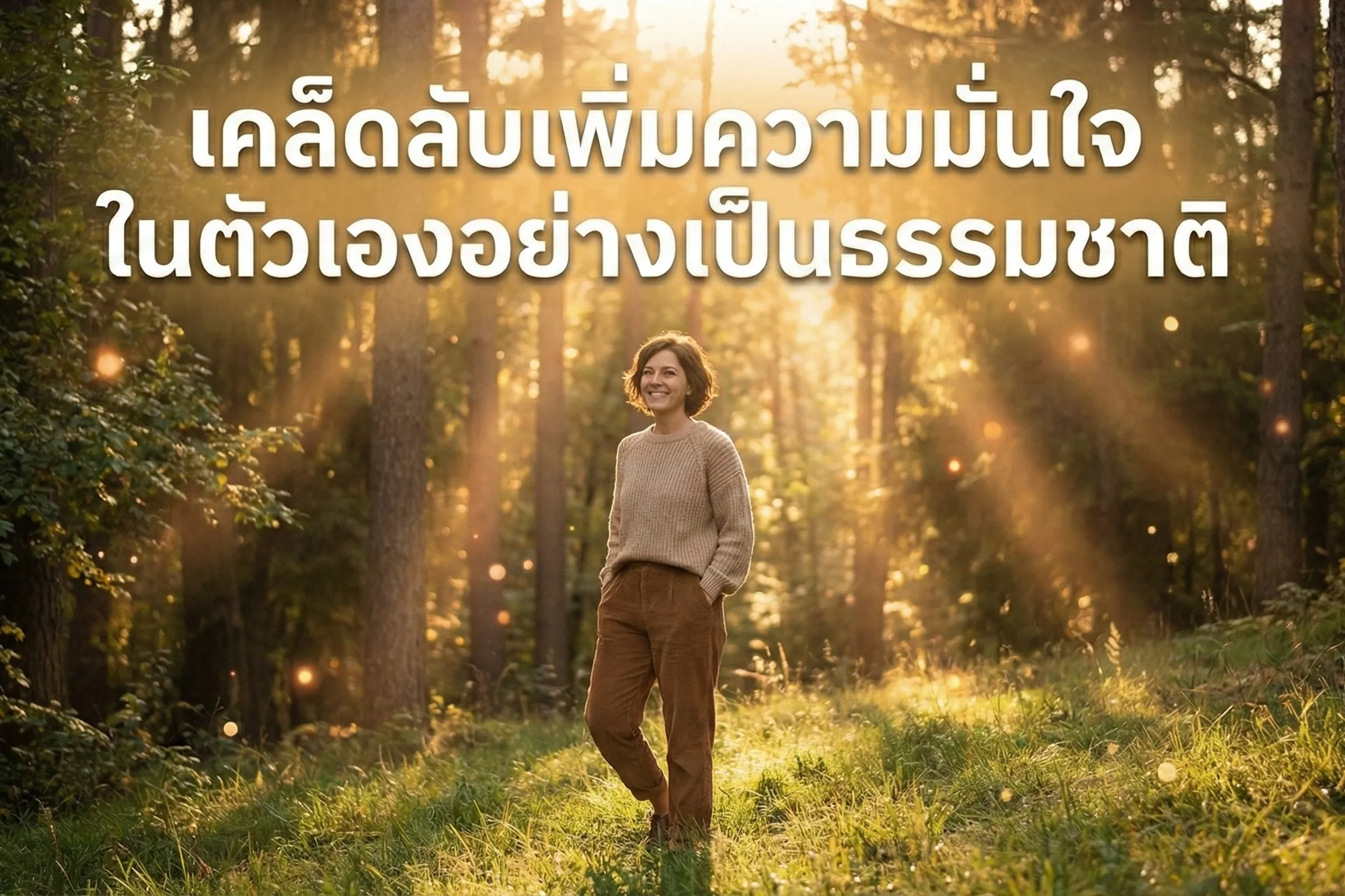 เคล็ดลับเพิ่มความมั่นใจในตัวเองอย่างเป็นธรรมชาติ